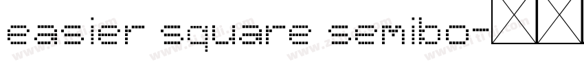 easier square semibo字体转换